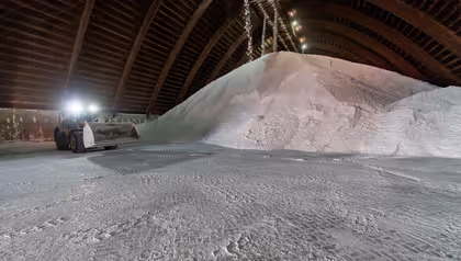 Mountain of salt at Nobian