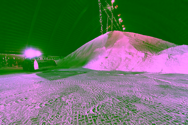 Mountain of salt at Nobian