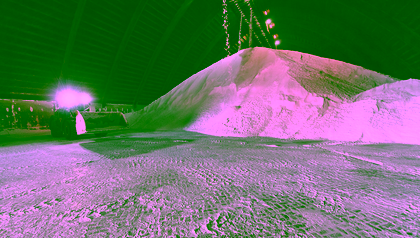 Mountain of salt at Nobian